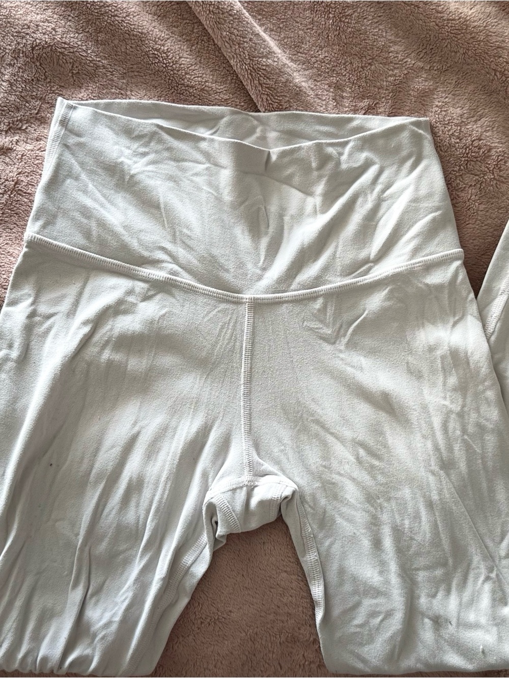 TNA Light Gray High-Rise Seamless Leggings